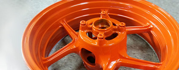 The Tire Terminal custom wheels thumbnail image - orange rim paint job