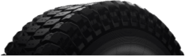 black and white close-up of tire treads